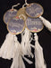 5 Recycled Cardboard Hanging Christmas Ornaments with Tassels 6