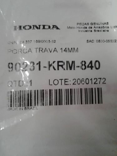 Tuerca Embrague Original Honda Cg Titan 150 Centro Motos 2