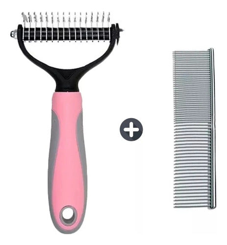 MULTISHOP Double Rake Brush Kit + 60 Teeth Comb 4