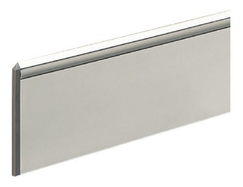 Atrim Chrome Matte Aluminum Baseboard 100mm x 2.5m (2103) 0