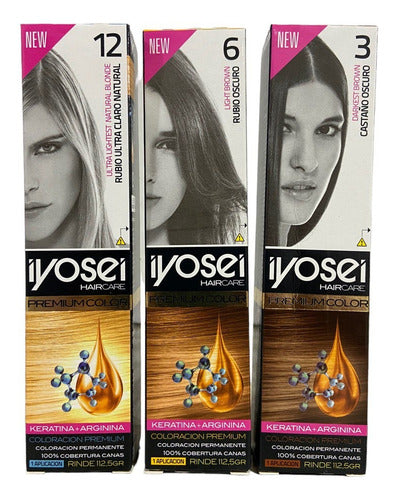 Iyosei Premium Color Cream Hair Dye X 6 Units 0