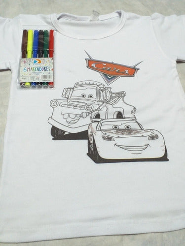 Remera Para Pintar Personalizada Como Quieras + 6 Fibras 4