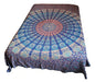 Indian Two-Plaza Bedspread Blanket, Elephants, Mandala 4