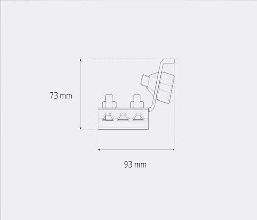 Tope Superior Para Porton Colgante |  Ducasse U-700 1