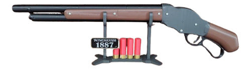 Replica 3D Winchester 1887 Shotgun Terminator 2 Display Stand Base Support 0