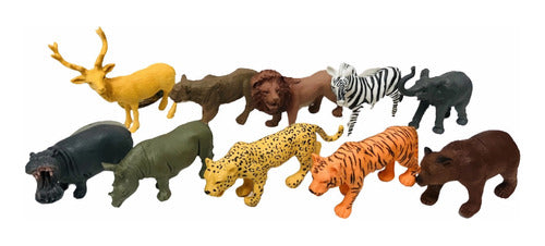 Animales De La Selva Plastico Macizo 8cm Varios Modelos 0