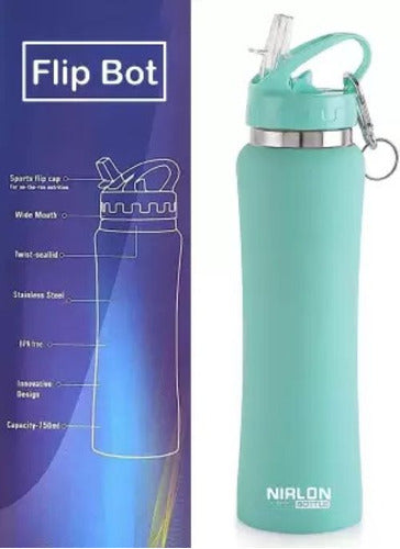 750ml Sport Thermal Sports Bottle Cold Hot Stainless Steel 12