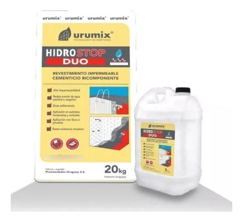 Urumix Hidro Stop Duo Seal Impermeable Sellador 20kg + 5lt 0