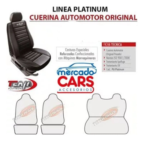 Team Premium Leather Seat Cover for Renault Logan 16'+ 4