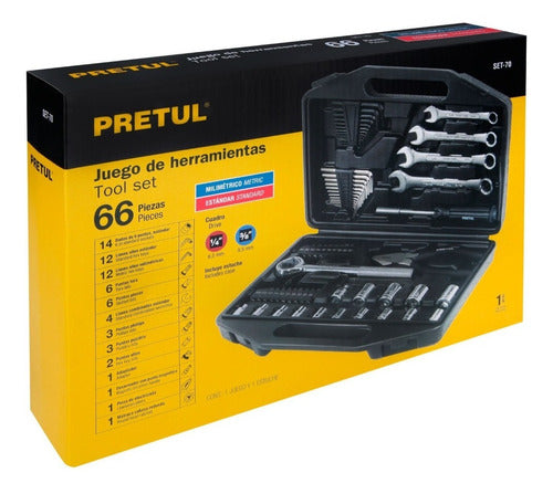 Pretul 66-Piece Mechanic Tool Set - SET-70 0