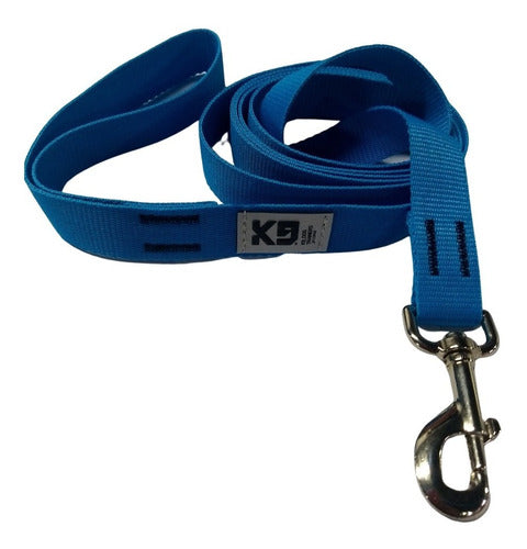 Adjustable K9 Dog Trainers Collar + 5M Leash Set for Dogs 22