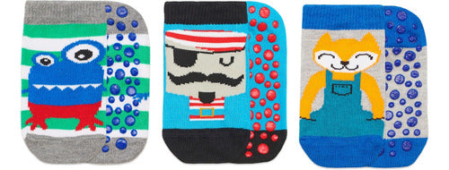 Pack of 3 Non-Slip Socks Floyd 63 Size 1 (18 to 24) 7