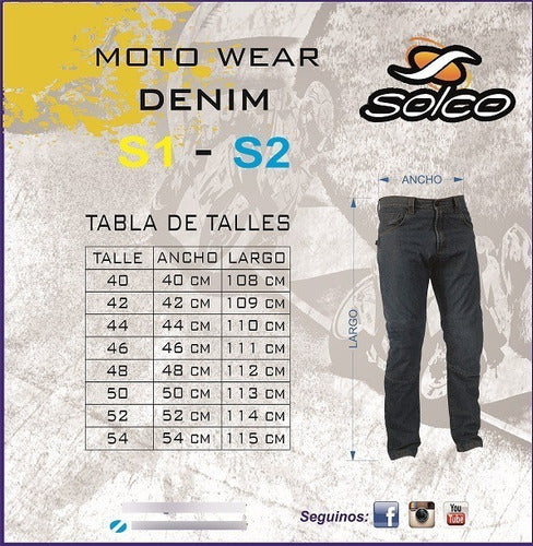 Technical Motorcycle Jeans S1 Size 44 by BM Motopartes 5
