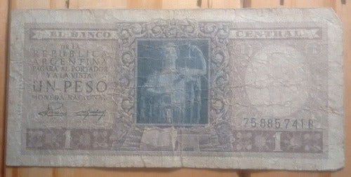 Billete Serie B - Un Peso Moneda Nacional - Banco Central 0