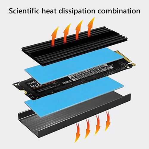 Heatsink Disipador Almohadilla Térmica Aluminio M2 Mejor Para PS5! 1