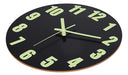 DIYZON Luminous Wall Clock, Wooden Wall Clock 4