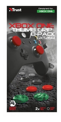 Xbox One Grips 4 Pares Trust (trae 8 Grips) Cubre Stick Caja 0