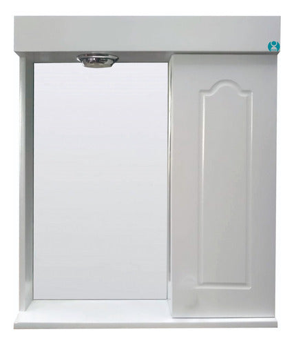 Imak Bathroom Medicine Cabinet with Mirror 50x60 Cm in White with Light 0