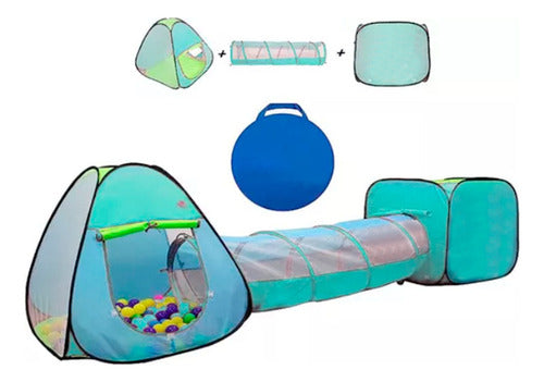 FAI Children's Tunnel Tent Playpen Ball Pit Circuit 0