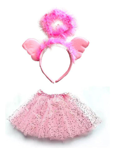 MP Combo Tutu Skirt Pink and Headband 0