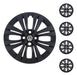 Set of 4 VW Gol Trend R15 2019 Front Satin Black Wheel Hubcaps 0