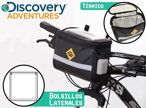 Discovery Adventures Thermal Bicycle Bag with Touchscreen Phone Holder 3