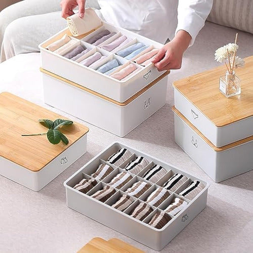 Ronanemon Luxury Storage Box with Bamboo Lid 1