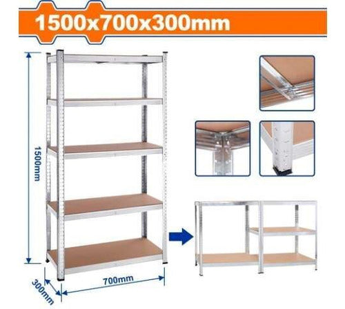 Estanteria 5 Niveles Ajustables 1500x700x300mm Wadfow - Ynte 1