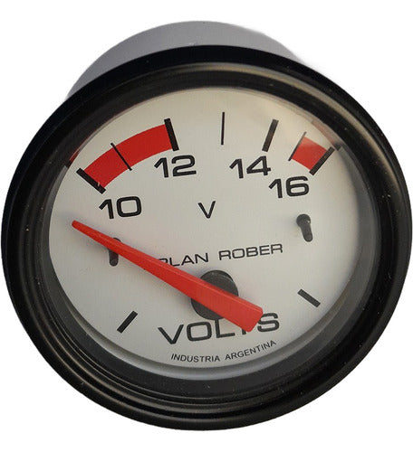 Orlan Rober Reloj Voltímetro 424 12V Línea Blanca 10-16V 0