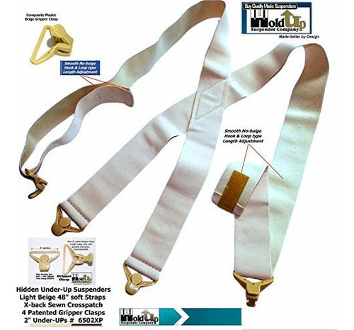 Holdup Brand Ee Uu Hizo 2 Tirantes Beige Anchos Ocultos En E 1