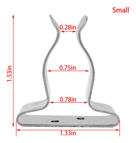 Clipes De Suporte De Gancho De Barco, Clipe De Mola Marinha 1