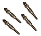 RT Kit 4 Preheating Glow Plugs for Fiat 128 147 Fiorino 1.3 Diesel 0