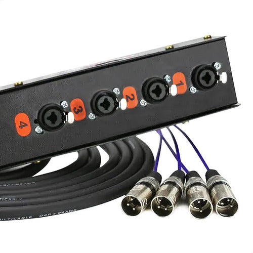 Medusa Com Multi Cabos 4 Vias Conectores Combo - 50 Mts 2