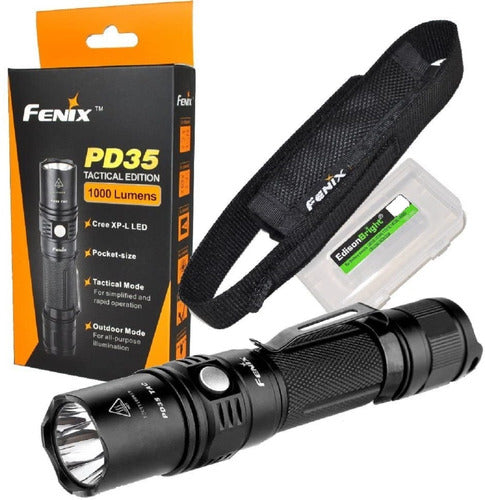 Fenix PD35 Tactical LED Flashlight 1000 Lumens 6 Modes 0