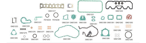 Volante Ford Ranger 2.5 Motor Maxion Gasket Set Without Cylinder Head 1