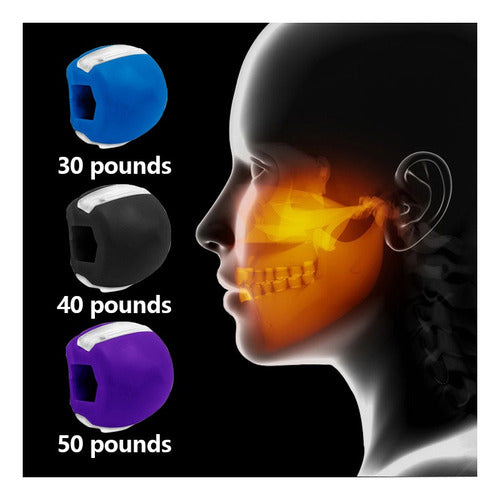 . 3 Peças Facial Fitness Jaw Exercícios 3