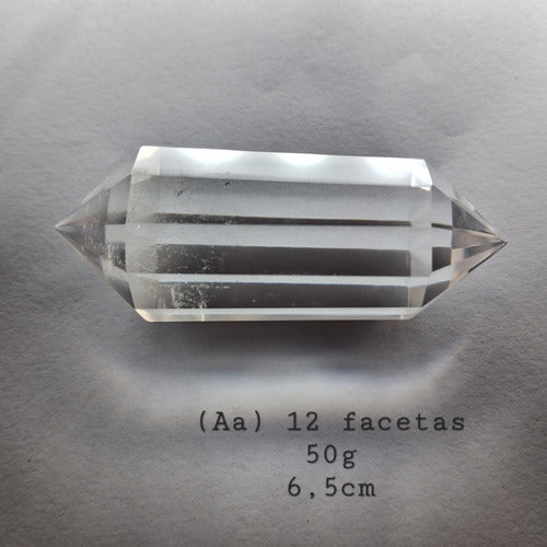 Vogel De 12 Facetas Quartzo Cristal 50g - 6,5cm 1