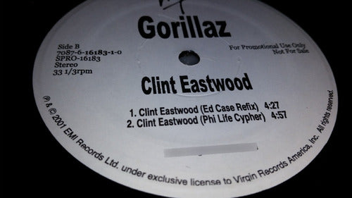 Gorillaz Clint Eastwood Vinilo Maxi Promo Usa Impecable 2001 0