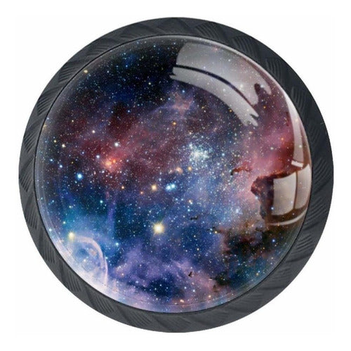 Galaxy Space Nebula Drawer Knobs - 4 Pieces 1