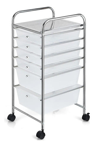 Sermar Organizador Con Ruedas 6 Cajones Metal C/ Mesa 80cm 0