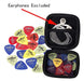 Rayzm Guitar Picks, 50-Piece Set in Durable Fabric Case 1