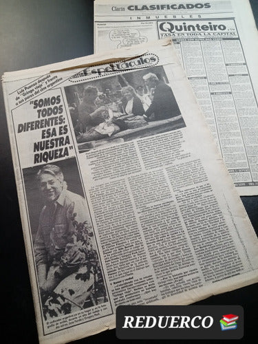 Suplemento Clarín Espectáculos 19/3 Año 1989 Puenzo Ub 40 0