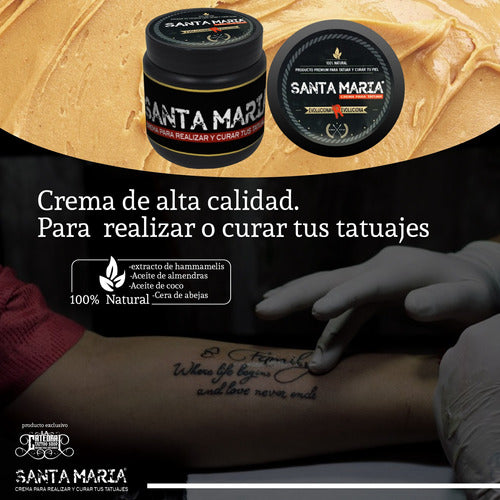 Crema Natural Para Tatuar Tattoo Tatuajes 2