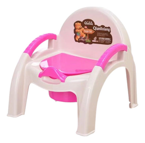 Generic Baby Potty / Chair Natural with Color (bkj2365) 1