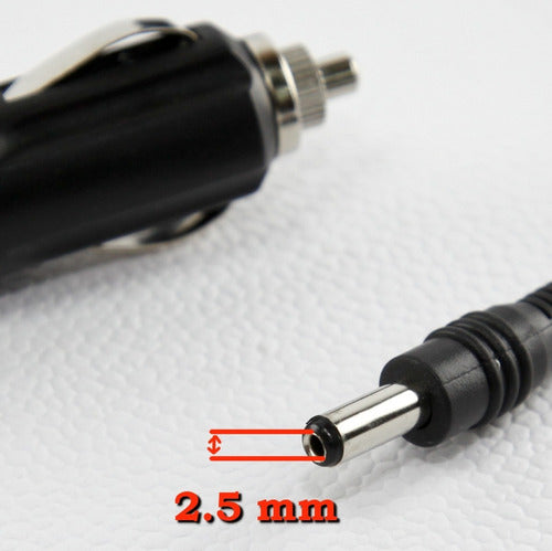 Spiral Coiled Car Lighter Adapter Cable Plug Hollow 2.5mm 12V 1st Htec 2