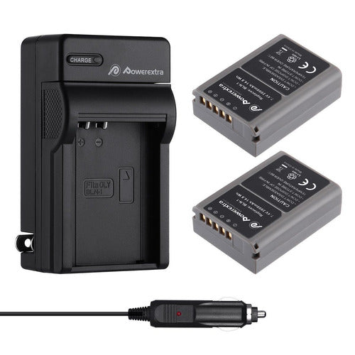 Olympus 2x 2000mAh BLN-1 Battery Charger for OM-D E-M5 0