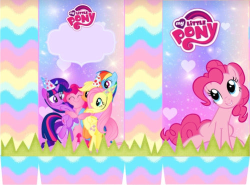 Kit Imprimible, 100% Editable My Little Pony - Candy Bar 0