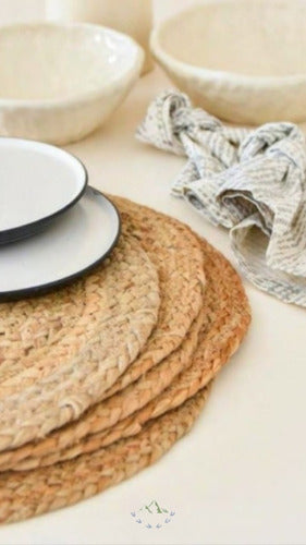 VÊTIR DECO Round Jute Place Mat 35 Cm Diameter 1