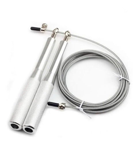 Speed Rope with Aluminum Grip / Steel Cable / Bearings 1