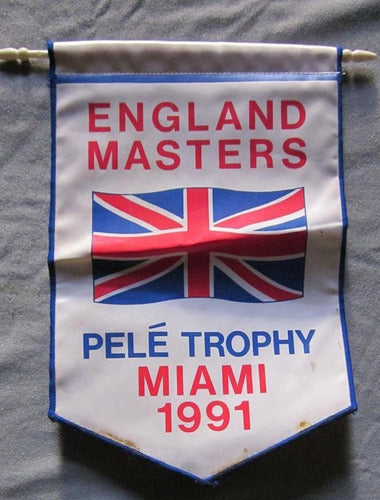 Banderin De England Masters Pele Trophy Miami 1991 0